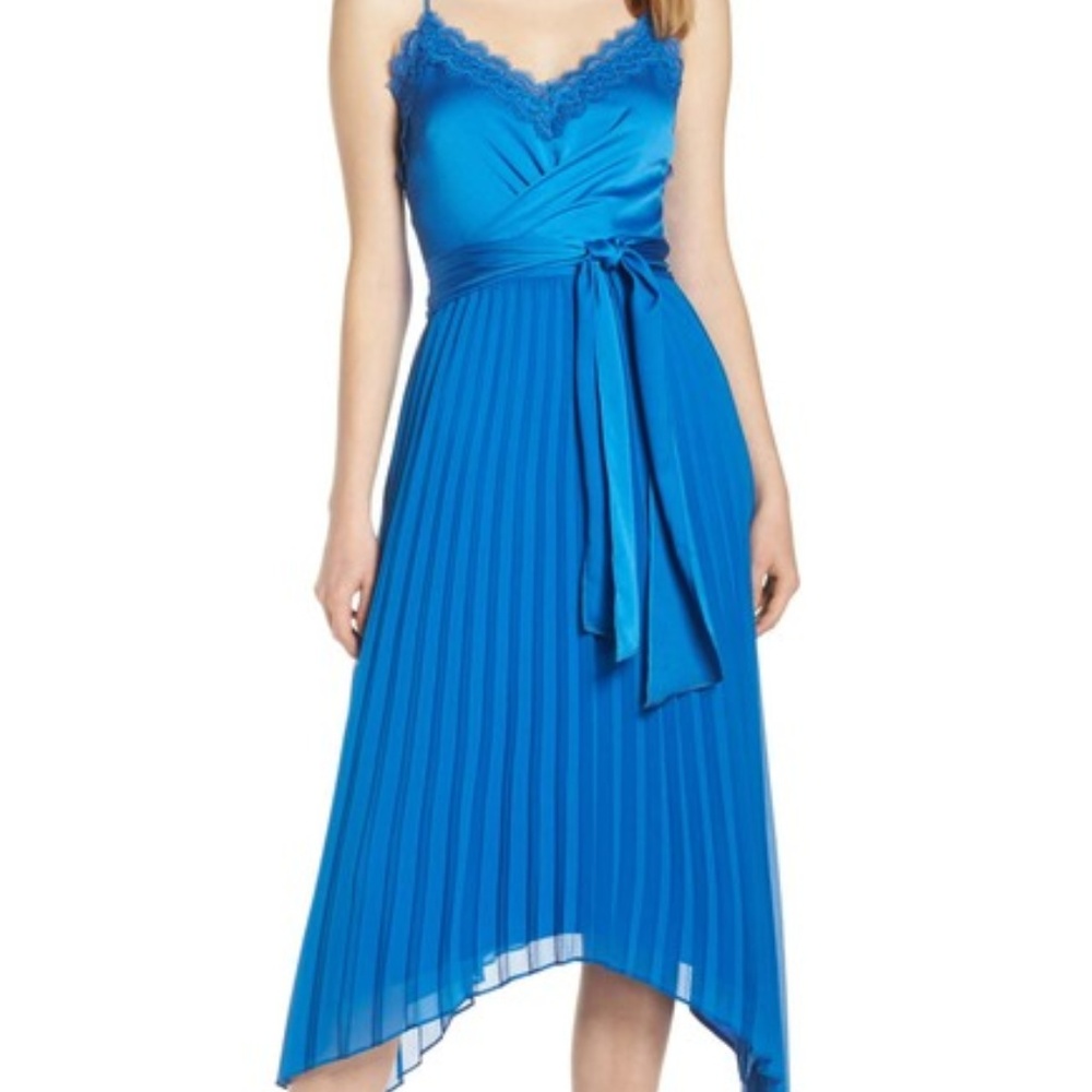 Harlyn Pleated Tie Front Dress
